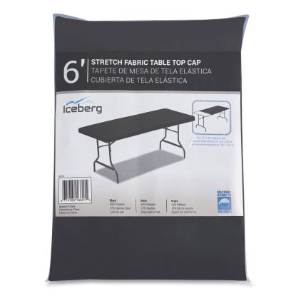 iGear Fabric Table Top Cap Cover, Polyester, 30 x 72, Black1