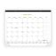 Gold Collection Monthly Desk Pad Calendar, 22 x 17, White Sheets, Black Headband, Clear Corners, 12-Month (Jan to Dec): 20241