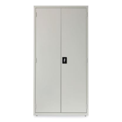Fully Assembled Storage Cabinets, 5 Shelves, 36" x 18" x 72", Light Gray1