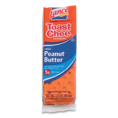 Toast Cheese Crackers, Peanut Butter, 1.5 oz Packet, 24/Box1