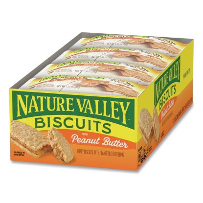 Biscuits, Peanut Butter, 1.35 oz Packet, 16/Box1