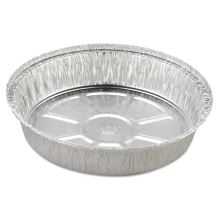 Round Aluminum Container, 37 oz, 8" Diameter, Silver, 500/Carton1