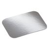 Laminated Board Lid, 7 x 5, Silver/White, Aluminum, 500/Carton2