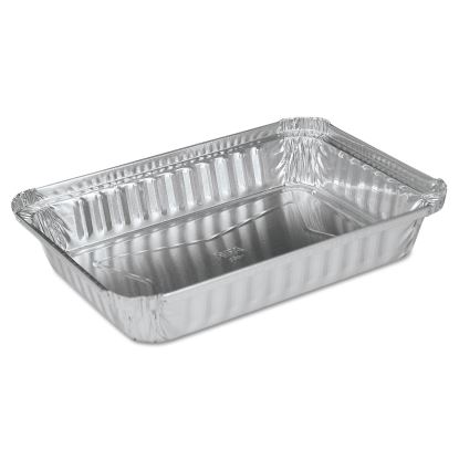 Aluminum Oblong Pan, Shallow, 1.5-lb Capacity, 6 x 8.59 x 1.25, Silver, 500/Carton1