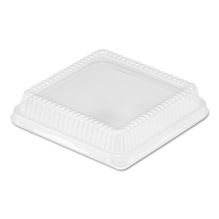 Plastic Dome Lid, 8.25 x 8.25 x 1.5, Clear, 500/Carton1