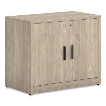 10500 Series Storage Cabinet with Doors, Two Shelves, 36" x 20" x 29.5", Kingswood Walnut1