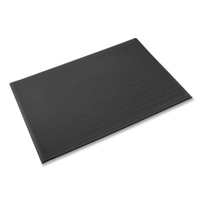 Ribbed Vinyl Anti-Fatigue Mat, Rib Embossed Surface, 36 x 144, Black1