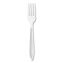 Impress Heavyweight Full-Length Polystyrene Cutlery, Fork, White, 100/Box1