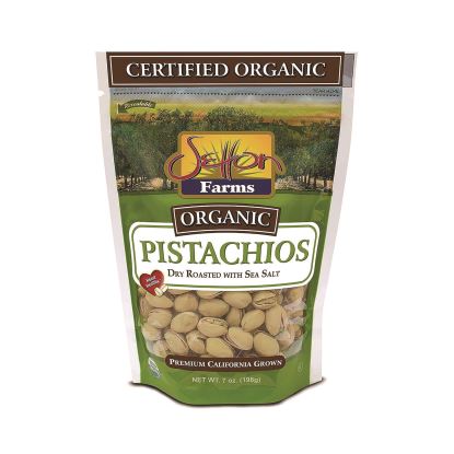 Organic Pistachios, Dry Roasted with Sea Salt, 7 oz Bag, 12/Carton1