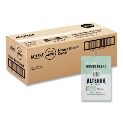 Alterra Decaf House Blend Coffee Freshpack, 0.25 oz Pouch, 100/Carton1