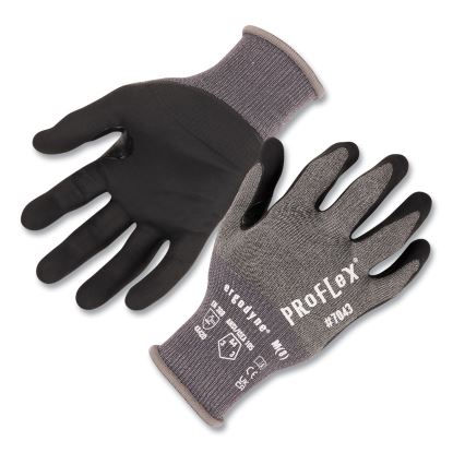 ProFlex 7043 ANSI A4 Nitrile Coated CR Gloves, Gray, Small, 12 Pairs, Ships in 1-3 Business Days1