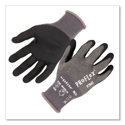 ProFlex 7043 ANSI A4 Nitrile Coated CR Gloves, Gray, Large, 12 Pairs, Ships in 1-3 Business Days1
