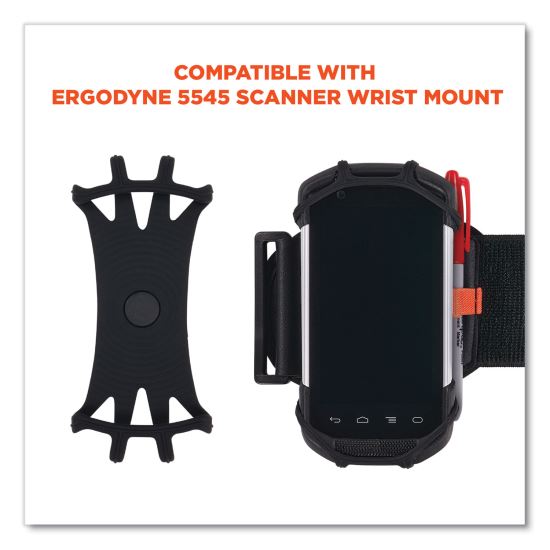 Squids 5547 Scanner Wrist Mount Holder, 4 x 5 x 0.5, Plastic, Black, Ships in 1-3 Business Days1