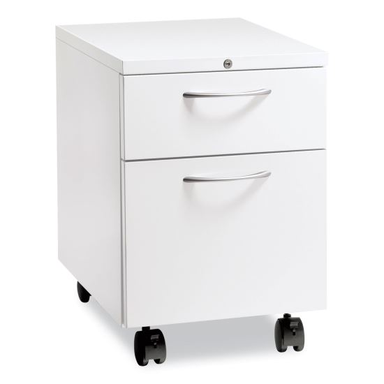 Flagship Mobile Pedestal, Left/Right, 2 Drawer: Box/File, Letter, White, 15 x 22.88 x 22 , Ships in 7-10 Business Days1