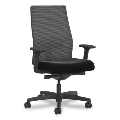 Ignition 2.0 4-Way Stretch Mid-Back Mesh Task Chair, Orange Adjustable Lumbar Support, Black, Ships in 7-10 Business Days1