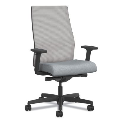Ignition 2.0 4-Way Stretch Mid-Back Mesh Task Chair, White Adjustable Lumbar Support, Cloud/Fog/White, Ships in 7-10 Bus Days1