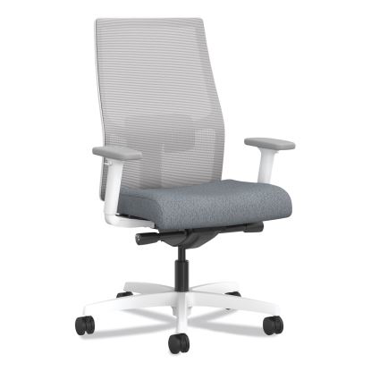 Ignition 2.0 4-Way Stretch Mid-Back Mesh Task Chair, Gray Adjustable Lumbar Support, Basalt/Fog/White, Ships in 7-10 Bus Days1