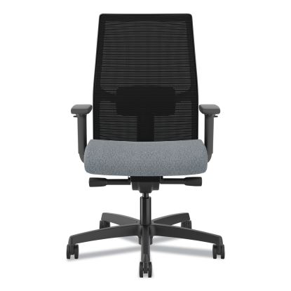 Ignition 2.0 4-Way Stretch Mid-Back Mesh Task Chair, Gray Adjustable Lumbar Support, Basalt/Black, Ships in 7-10 Bus Days1