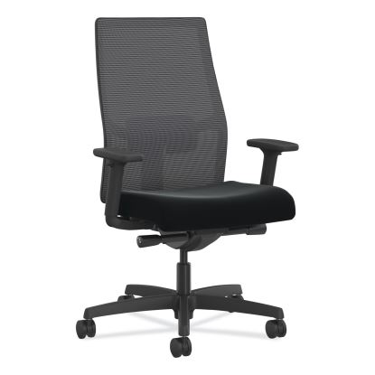 Ignition 2.0 4-Way Stretch Mid-Back Mesh Task Chair, Supports 300 lb, 17" to 21" Seat Height, Black, Ships in 7-10 Bus Days1
