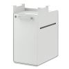 Fuse Undermount Storage Pedestal, 1 Shelf/1 Cubby, Left/Right Orientation, White, 10 x 14.37 x 20,Ships in 7-10 Business Days1