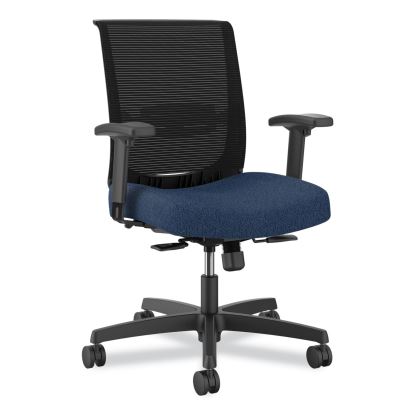 Convergence Mid-Back Task Chair, Up to 275lb, 16.5" to 21" Seat Ht, Navy Seat, Black Back/Frame, Ships in 7-10 Bus Days1