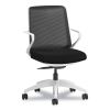 Cliq Office Chair, Supports Up to 300 lb, 17" to 22" Seat Height, Black Seat/Back, White Base, Ships in 7-10 Business Days1