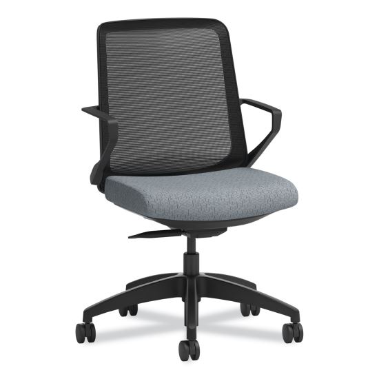 Cliq Office Chair, Supports Up to 300 lb, 17" to 22" Seat Height, Basalt Seat/Black Back/Base, Ships in 7-10 Business Days1