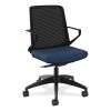 Cliq Office Chair, Supports Up to 300 lb, 17" to 22" Seat Height, Navy Seat, Black Back/Base, Ships in 7-10 Business Days1