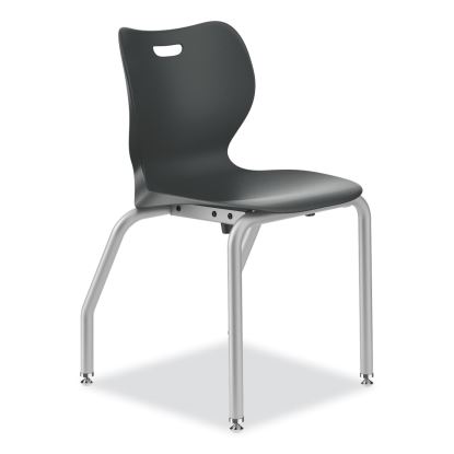 SmartLink Four-Leg Chair, Supports Up to 275 lb, 18" Seat Height, Lava Seat/Back, Platinum Base, Ships in 7-10 Business Days1