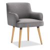Matter Multipurpose Chair, 23" x 24.8" x 34", Light Gray Seat/Back, Natural Wood Base, Ships in 7-10 Business Days1