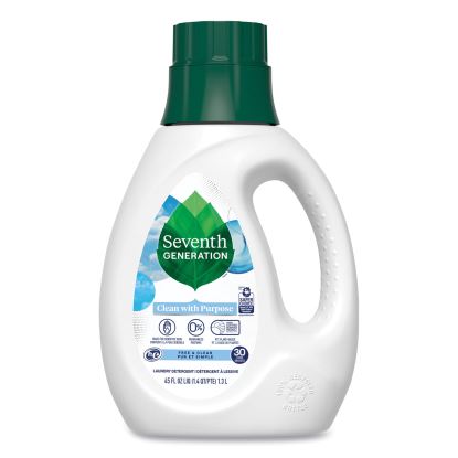 Natural Liquid Laundry Detergent, Fragrance Free, 45 oz Bottle1