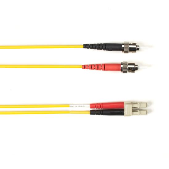 Black Box FOCMRSM-010M-STLC-YL fiber optic cable 393.7" (10 m) ST LC OFNR OS2 Yellow1