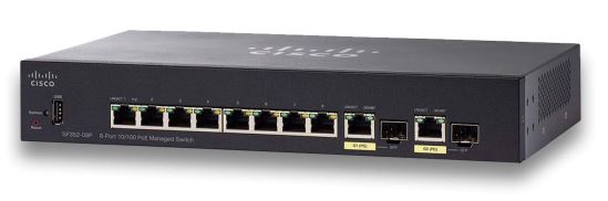 Cisco Small Business SF352-08P Managed L2/L3 Fast Ethernet (10/100) Power over Ethernet (PoE) 1U Black1