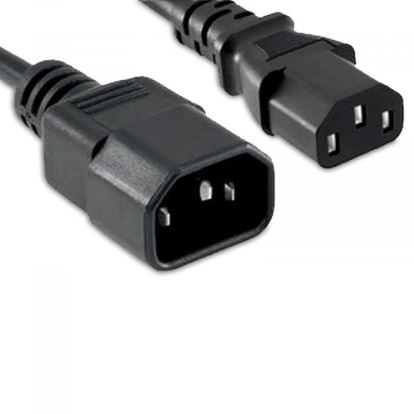 eNet Components C13C14-ZLBK-2F-ENC power cable Black 23.6" (0.6 m) C13 coupler C14 coupler1