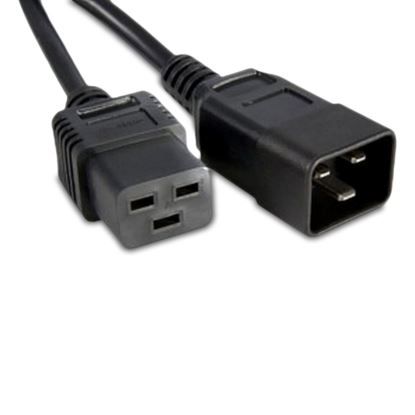 eNet Components C19C20-PLBK-2F-ENC power cable Black 23.6" (0.6 m) C19 coupler C20 coupler1