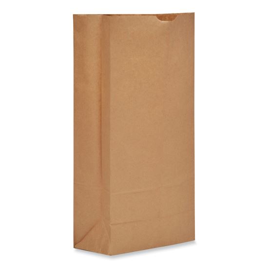 Grocery Paper Bags, 50 lb Capacity, #25, 8.25" x 5.94" x 16.13", Kraft, 500 Bags1