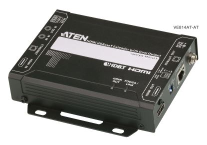 ATEN VE814AT AV extender AV transmitter Black1