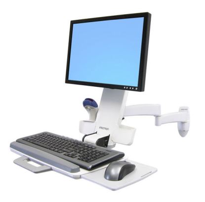 Ergotron 200 Series Combo Arm 24" White Wall1