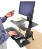 Ergotron WorkFit-S, Single HD with Worksurface+ Black Multimedia stand2