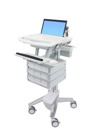 Ergotron StyleView Aluminum, Gray, White Notebook Multimedia cart1