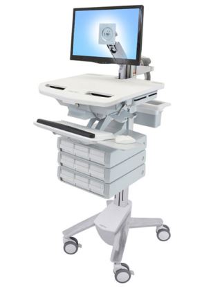 Ergotron StyleView Aluminum, Gray, White Flat panel Multimedia cart1