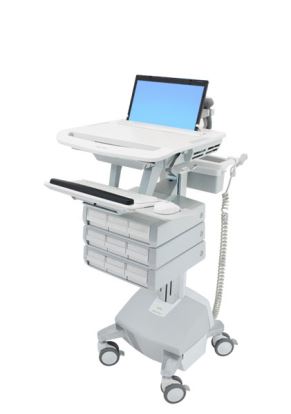 Ergotron StyleView Aluminum, Gray, White Notebook Multimedia cart1