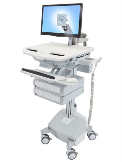 Ergotron StyleView Aluminum, Gray, White Flat panel Multimedia cart1