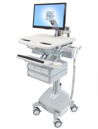 Ergotron StyleView Aluminum, Gray, White Flat panel Multimedia cart1