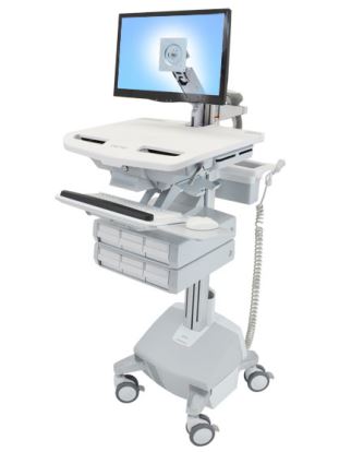 Ergotron StyleView Aluminum, Gray, White Flat panel Multimedia cart1