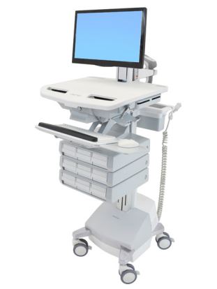 Ergotron StyleView Aluminum, Gray, White Flat panel Multimedia cart1