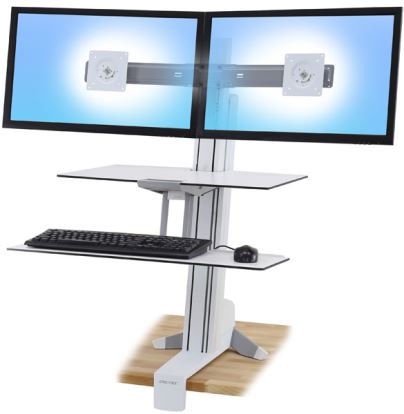 Ergotron WorkFit-S White PC Multimedia stand1