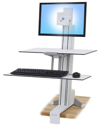 Ergotron WorkFit-S White PC Multimedia stand1