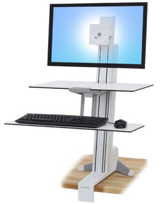 Ergotron WorkFit-S White PC Multimedia stand1