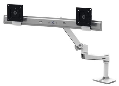 Ergotron LX Series 45-522-216 monitor mount / stand 25" Black, White Desk1